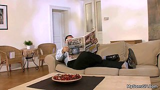 Cheating gf getting busted riding old dick