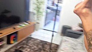 My Wife Gets Fucked Hard by Neighbor in Doggy Style - Redhead Teen Creampie