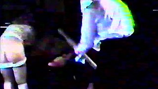 Amateur ebony babe has both her pussy and ass tunnel filled