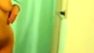 Natural Amateur Strips and Plays with Dildo on Webcam