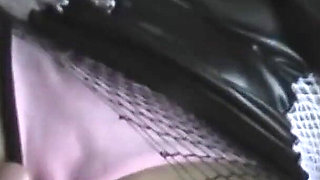 Dirty Threesome with a Skinny Redhead with Nice Tits in the Back Seat of My Car