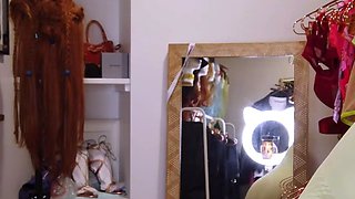 Emo teen Becka solo webcam masturbation