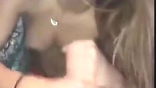 Femdom cumshot cozy  sex under the blanket blonde sucks and rides cock pickup casting: Porn