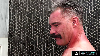 NURU MASSAGE - Tessa Thomas Seduces Dirty Contractor Charles Dera With Slippery Shower-To-Nuru Sex