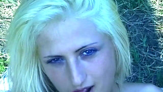Blonde Amateur Fucked Hard Outdoors in Grass