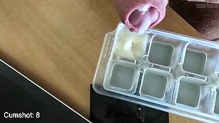 Amateur Couple Shares Cum Cube with 10 Loads on Street