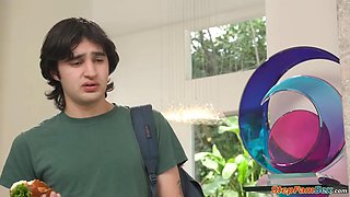 My busty stepmom wants anal and so do I