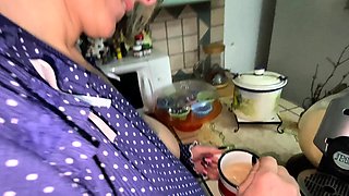 A morning portion of cock for hot MILF