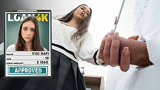 Glory Hole Office Sex - Hot Brunette Teen Gets Banged Hard Under The Table
