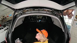 Sunday Hottie's Busty Brunette Passion in a Sultry Tale