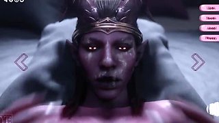 Sexy 3D MILF Tutors Shy Demon on Passionate Lovemaking - Animated Futa-on-Female
