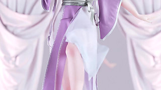 [mmd] Weak Sound Sent Bright Moon Purple Ancient Style Hanfu Big Tits Exposed Small Pussy White Tiger