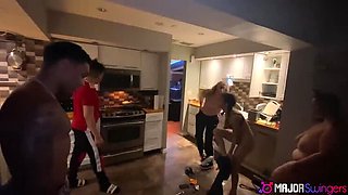 Wild Group Orgy with Big Tits & BBC - Rough Swinger Party in 4K