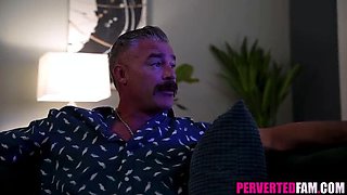 Stepdad Fucks Teen Stepdaughter on Her Birthday - Kylie Quinn Blowjob & Doggystyle