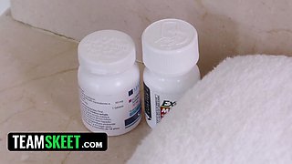 Large hooter step mom Crystal Rush lets kinky step son pounds her from behind - teamskeet classics