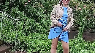Muslim Woman Gives Head in City Park, Takes off Panties and Pees,shows Her Pussy.