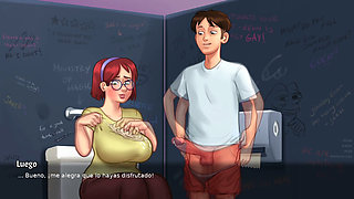 All the scenes with teachers from the Summertime Saga