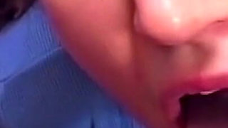 Tgirl Self-sucks Throbbing Cock Dripping Sloppy Cum
