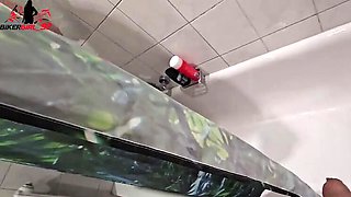 Blonde German Teen Shower Spy Video - Roommate Secretly Films & Jerks Off