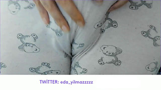 Cameltoe- Masturbation in Pajamas- Puffed Pussy- Turkish Porn