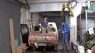 German Amateur Gina Blonde Threesome with Big Natural Tits and Blowjob