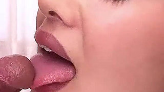 Skinny Japan teen gives blowjob to stepdad and friend