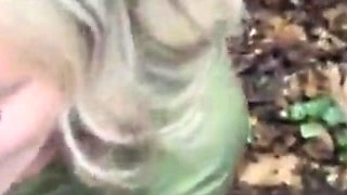 Huge boobs MILF giving blowjob POV