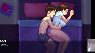 Step-Sis was surprised!! I sucked in her bed and hard fucked her.
