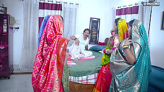 Omg - Desi Indian Brother in Law Takes All Hot & Sexy Bihari Bhabhiji at Once ( Bhabhi Gangbang )