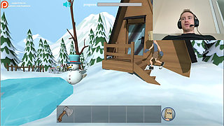 Fuckerman Winter Lovers - Fucked Juicy Woman In Game