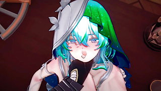 Wuthering Waves Shorekeeper Hentai Tonight Sex Hot Creampie Mmd 3D Emerald Hair Color Edit Smixix