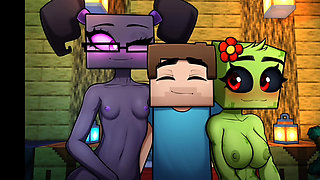 HornyCraft Ender Girl All Scenes Compilation (Adult 3D Animation)