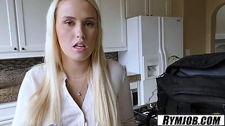 Layla Love PAWG Babysitter Swallows Cum After Anal
