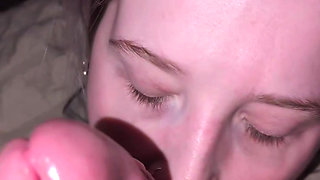 Deep oral pleasure for a thick throbbing cock