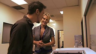 Beautiful Busty MILF Boss Nikki Sexx Pounds Dane Crosss Massive Cock as Secretary with Her