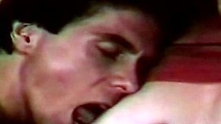 Lisa Daniels in steaming lingerie licking her big boobs