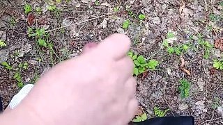 Mature Cougar Sucks My Dick in the Park and Swallows Every Drop