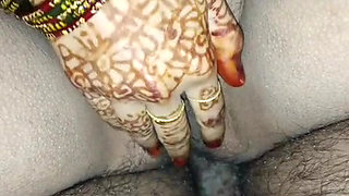 Newley married couple having fun