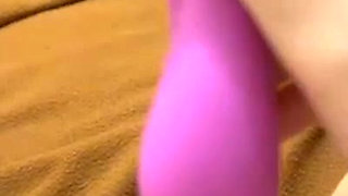 My wife using vibrator for her beauty pussy