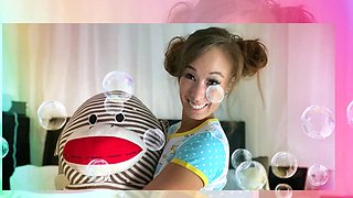 Japanese teen An Himeno in black lingerie sucking dick