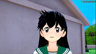 Inuyasha, school uniform, anime