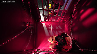 Locked in a Cell with Cattle Prod _mistress Lunatika