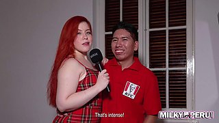 Im Embarrassed That People See Me!! Greta Sweet Gives A Nerdy Fan The Blowjob Of His Damn Life