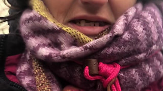 Flashing My Tit with Rock Hard Nip in Fucking Filthy Weather