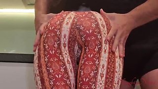 NaughtyNinja Fucks His Big Booty Maid Nova Lynx - Standing Sex & Squirting Creampie POV