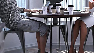 Hot Blonde MILF Secretary Fucked and Creampied by the New Boss