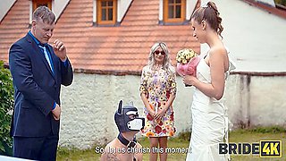 Blonde Bride With Natural Tits Enjoyed A Good Fuck On Her Kinky Wedding