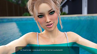 Busty milf in Milfy City showing off her assets