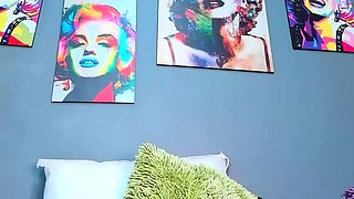 Horny amateur fat slut masturbates using her adult toy