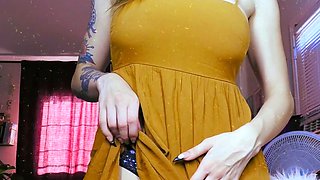 Amateur pantyhouse webcam teen strips and strokes her vagina